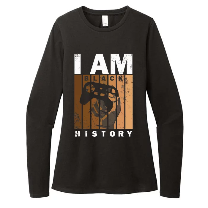 Melanin Black History Month Design For Video Games Lovers Womens CVC Long Sleeve Shirt