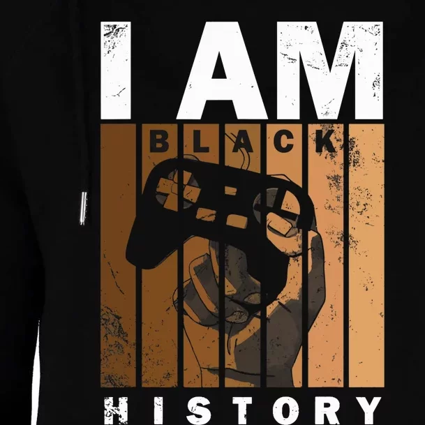 Melanin Black History Month Design For Video Games Lovers Womens Funnel Neck Pullover Hood