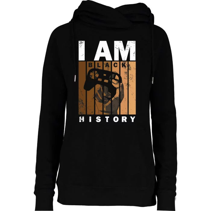 Melanin Black History Month Design For Video Games Lovers Womens Funnel Neck Pullover Hood