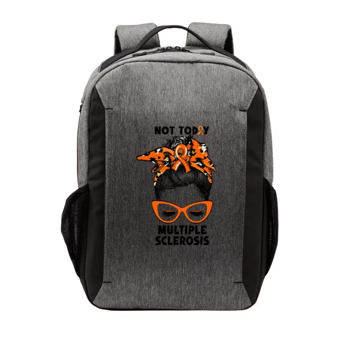 Messy Bun Hair Multiple Sclerosis Awareness Vector Backpack