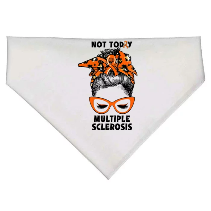 Messy Bun Hair Multiple Sclerosis Awareness USA-Made Doggie Bandana