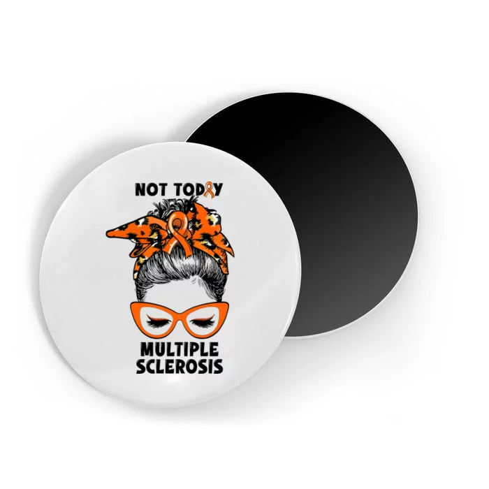 Messy Bun Hair Multiple Sclerosis Awareness Magnet