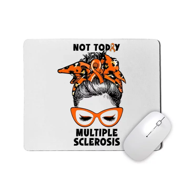 Messy Bun Hair Multiple Sclerosis Awareness Mousepad