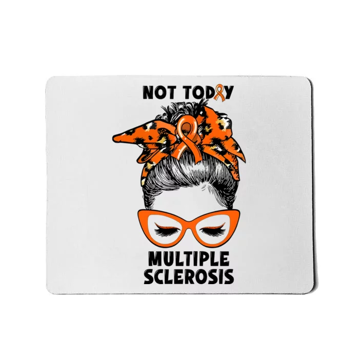 Messy Bun Hair Multiple Sclerosis Awareness Mousepad