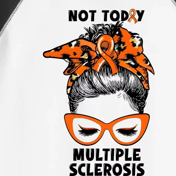 Messy Bun Hair Multiple Sclerosis Awareness Toddler Fine Jersey T-Shirt