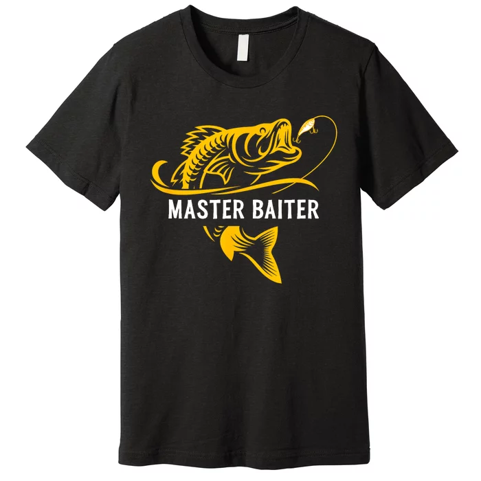 Master Baiter Hoocker Funny Fishing Gift Premium T-Shirt