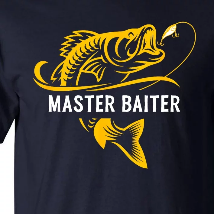 Master Baiter Hoocker Funny Fishing Gift Tall T-Shirt