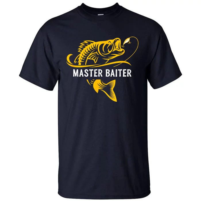 Master Baiter Hoocker Funny Fishing Gift Tall T-Shirt