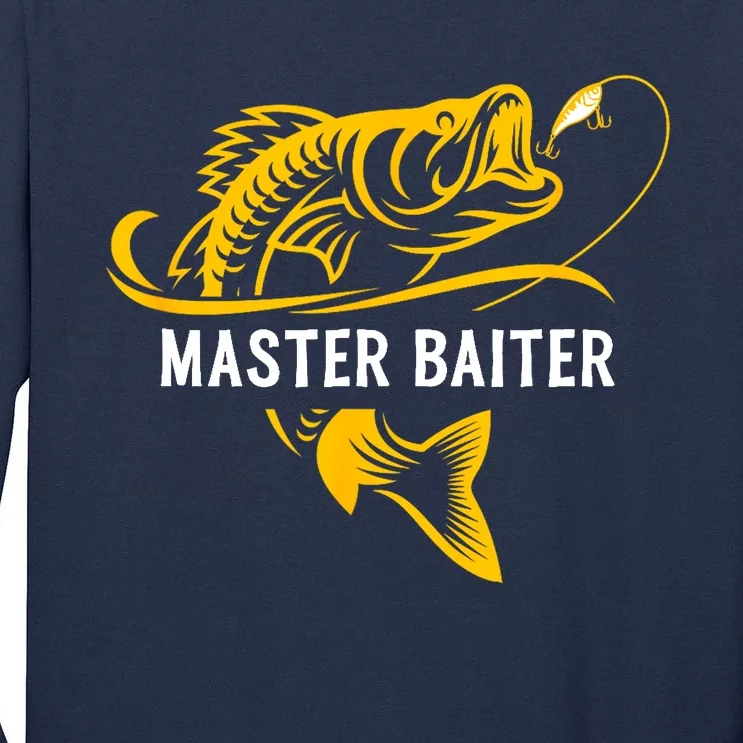 Master Baiter Hoocker Funny Fishing Gift Tall Long Sleeve T-Shirt