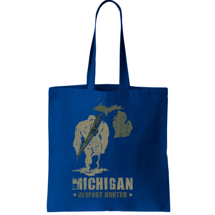 Michigan Bigfoot Hunter Sasquatch Hunting Great Gift Tote Bag