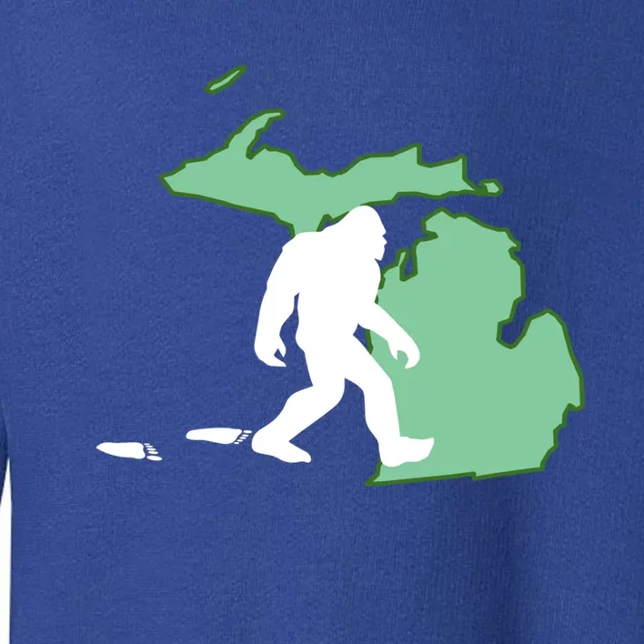 Michigan Bigfoot Hunter State Gift Toddler Sweatshirt