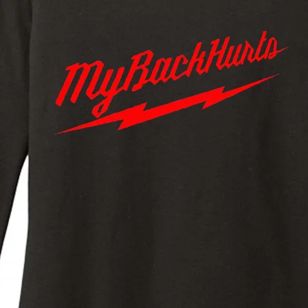 My Back Hurts Womens CVC Long Sleeve Shirt