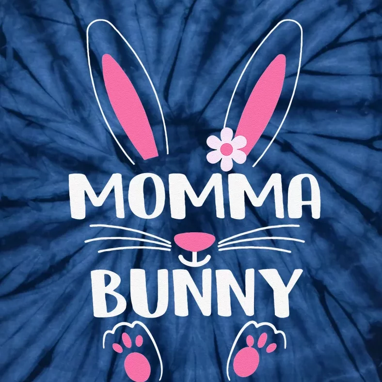 Momma Bunny Happy Easter Day Sunday Unique Momma Gift Tie-Dye T-Shirt