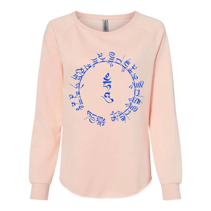 Medicine Buddha Healing Mantra Tibetan Buddhist Yoga Womens California Wash Sweatshirt