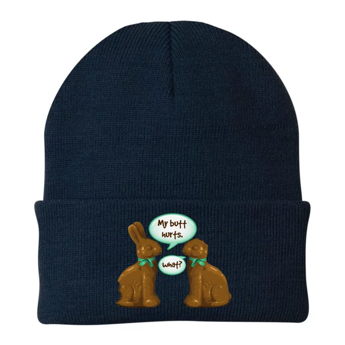 My Butt Hurts What Fun Chocolate Bunnies Knit Cap Winter Beanie