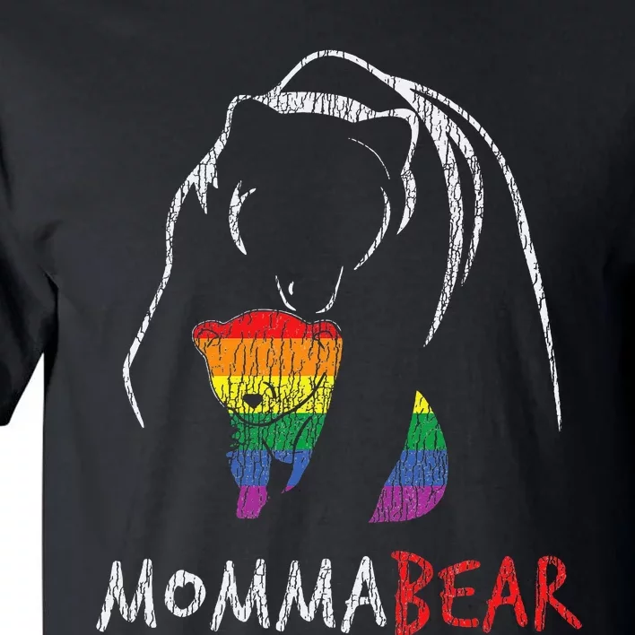 Mama Bear Hug Love Support Parent Pride Lgbt Tall T-Shirt