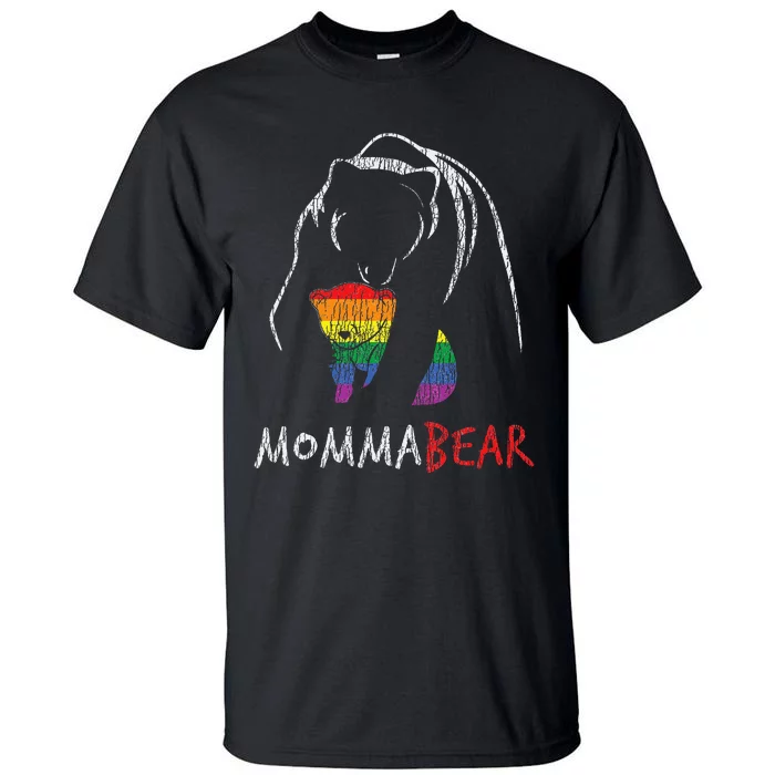 Mama Bear Hug Love Support Parent Pride Lgbt Tall T-Shirt