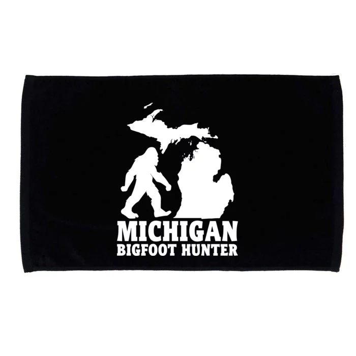 Michigan Bigfoot Hunter Microfiber Hand Towel