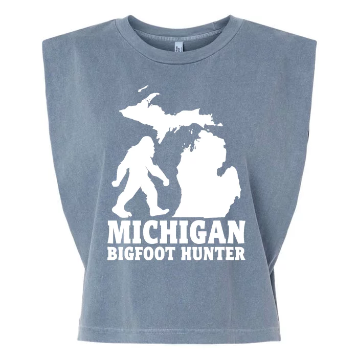 Michigan Bigfoot Hunter Garment-Dyed Women's Muscle Tee