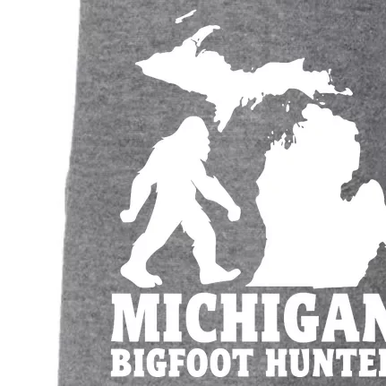 Michigan Bigfoot Hunter Doggie 3-End Fleece Hoodie