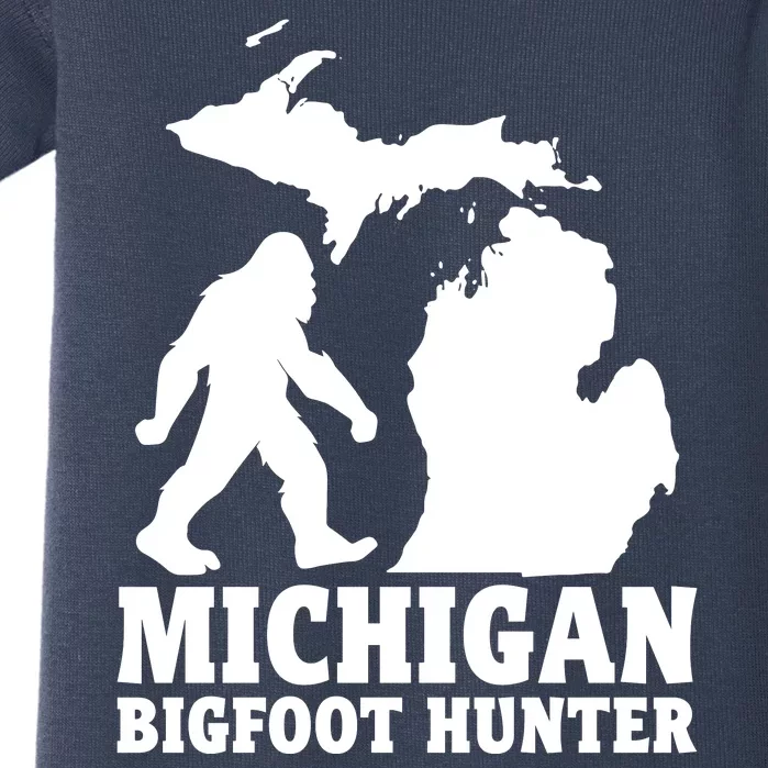 Michigan Bigfoot Hunter Baby Bodysuit