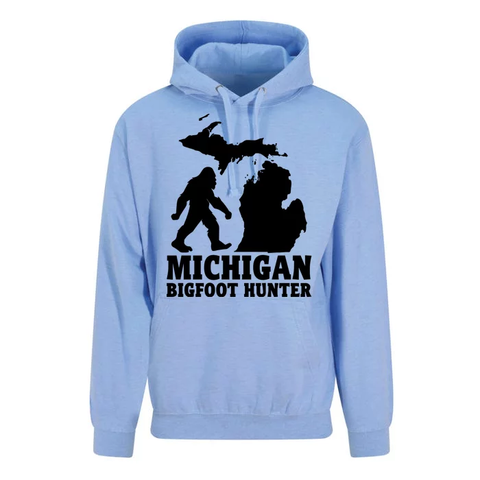 Michigan Bigfoot Hunter Unisex Surf Hoodie