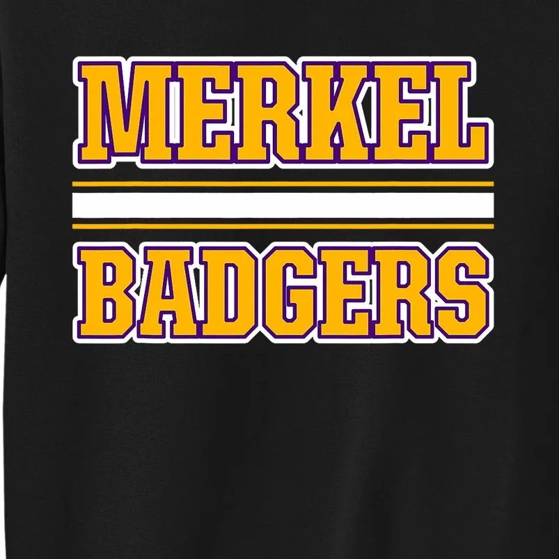 Merkel Badgers Horizontal Stripes Tall Sweatshirt