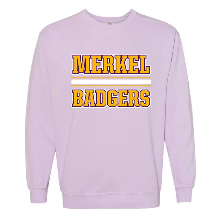 Merkel Badgers Horizontal Stripes Garment-Dyed Sweatshirt