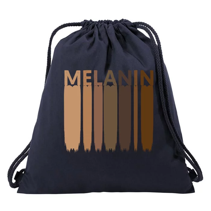 Melanin Black History Month Afrocentric Black Pride Gift Drawstring Bag