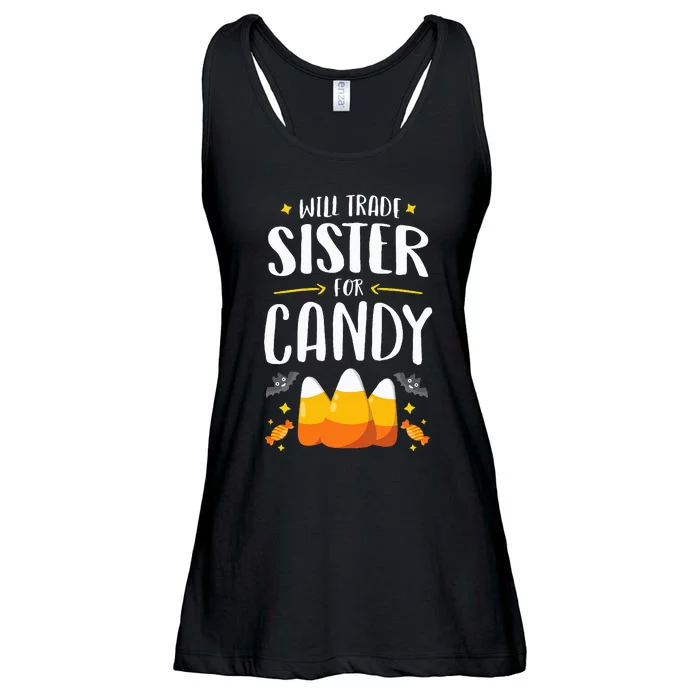 Matching Brother Halloween Will Trade Sister For Candy Ladies Essential Flowy Tank