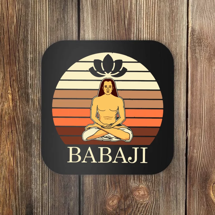 Mahavatar Babaji Hinduism Buddha Peace Master Fitness Poses Hoodie Coaster