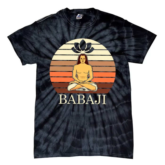 Mahavatar Babaji Hinduism Buddha Peace Master Fitness Poses Hoodie Tie-Dye T-Shirt