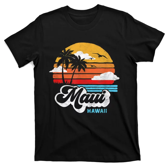 Maui Beach Hawaii Vintage Surf T-Shirt