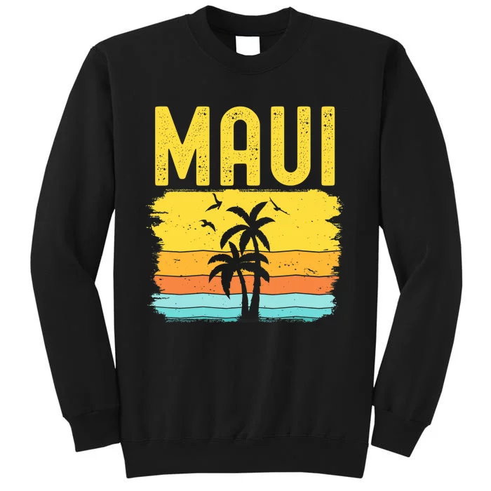 Maui Beach Hawaii Summer Vacation Hawaiian Sunset Vintage Sweatshirt