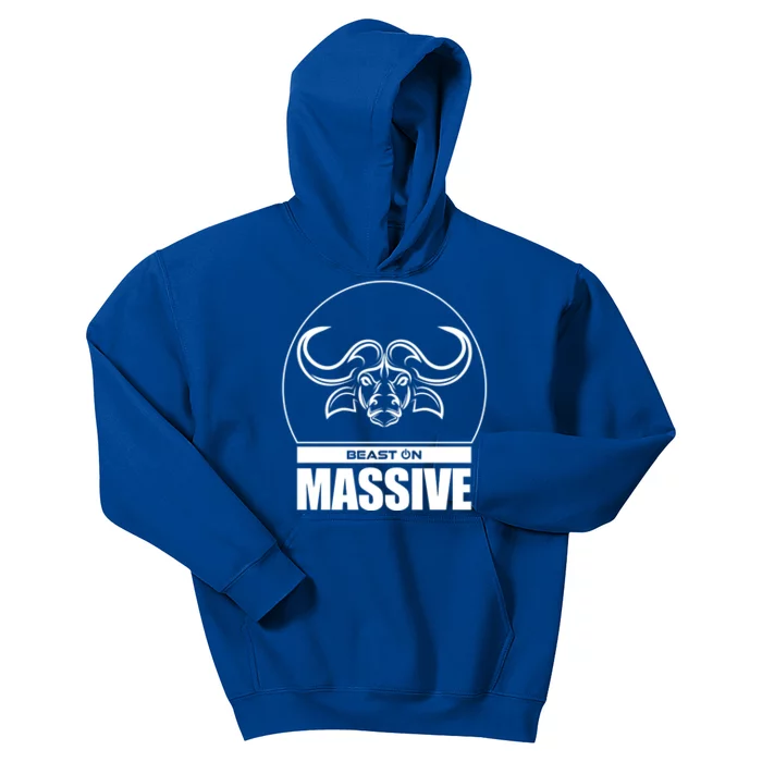 Massive Bull Head Beast Gym Fitness Training Workout Gains Gift Kids Hoodie