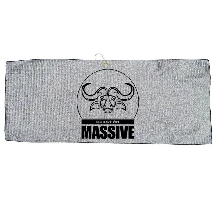 Massive Bull Head Beast Gym Fitness Training Workout Gains Gift Large Microfiber Waffle Golf Towel