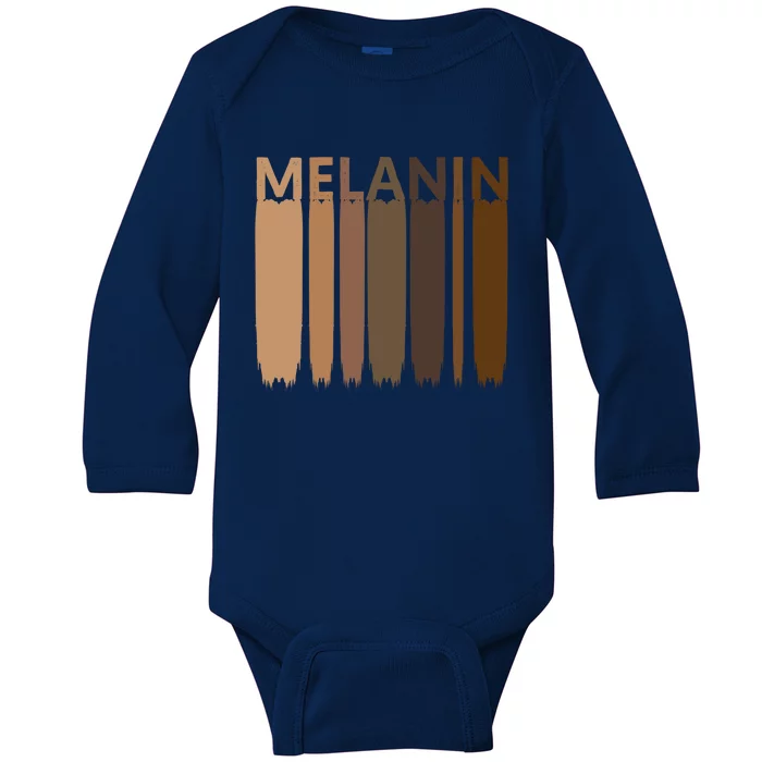 Melanin Black History Month Afrocentric Black Pride Cool Gift Baby Long Sleeve Bodysuit