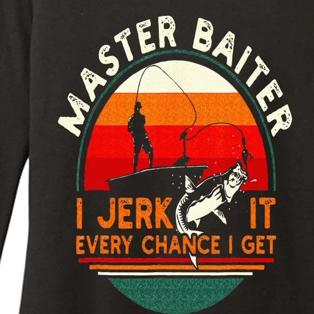 Master Baiter I’m Always Jerking My Rod For A Fishing Lovers Womens CVC Long Sleeve Shirt