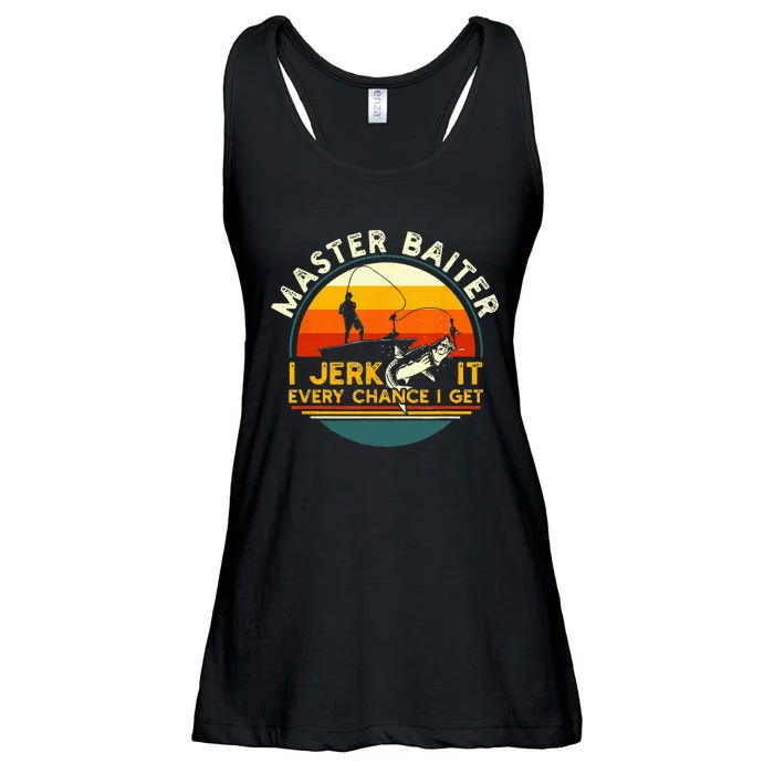 Master Baiter I’m Always Jerking My Rod For A Fishing Lovers Ladies Essential Flowy Tank