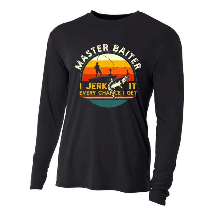 Master Baiter I’m Always Jerking My Rod For A Fishing Lovers Cooling Performance Long Sleeve Crew