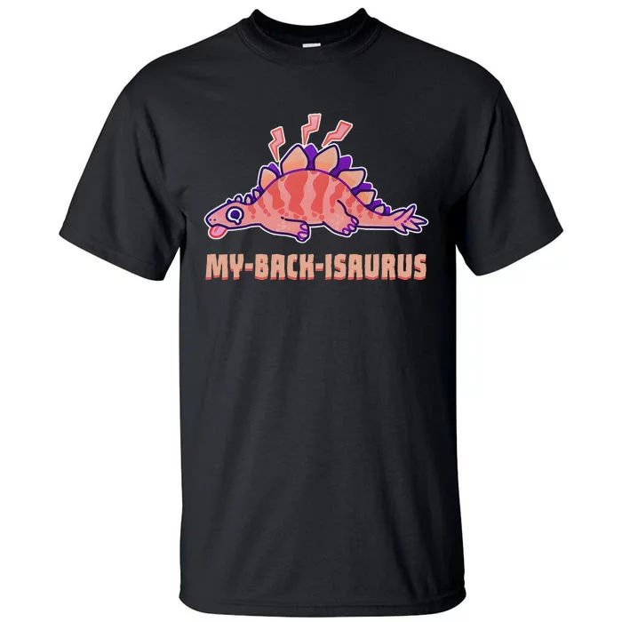 My Back Isaurus Funny Dinosaur Retro Tall T-Shirt