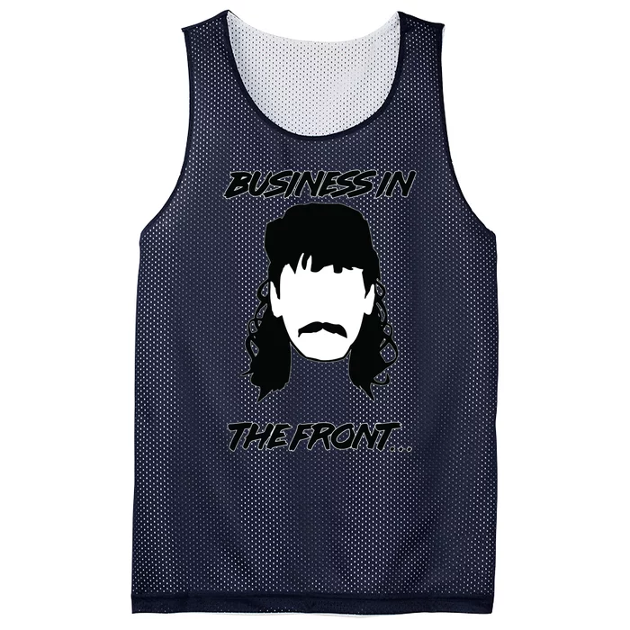 Mullet Business In The Front Party In The Back 80s Throwback Mesh Reversible Basketball Jersey Tank