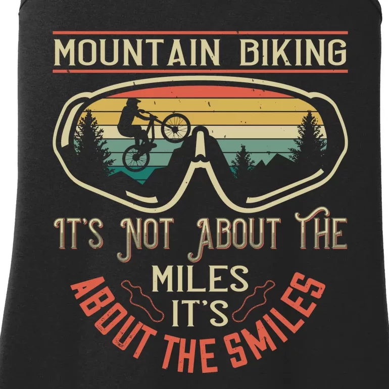 Mountain Biking It's Not About The Miles It's About The Miles Ladies Essential Tank