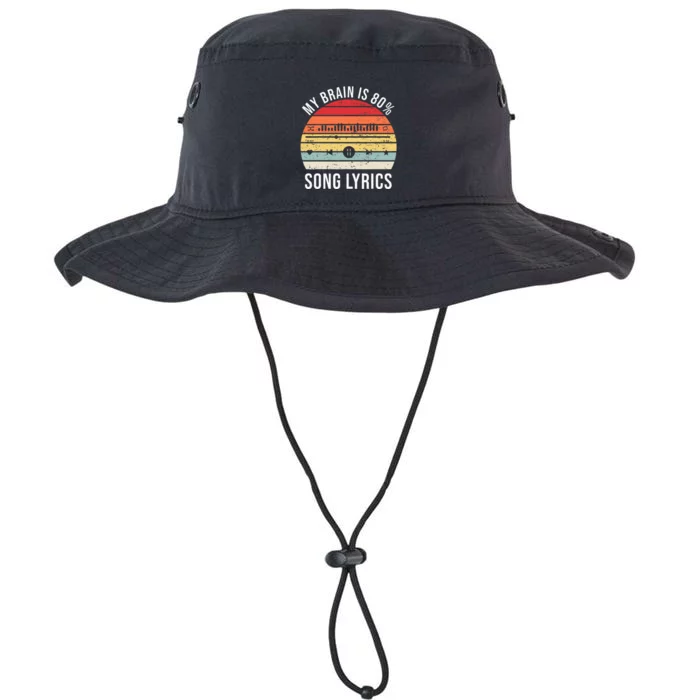 My Brain Is 80 Percent Song Lyrics Legacy Cool Fit Booney Bucket Hat