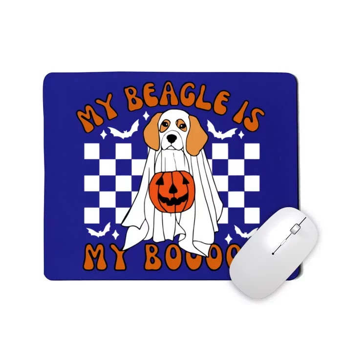 My Beagle Is My Boo Funny Ghost Dog Mom Halloween Costume Cute Gift Mousepad