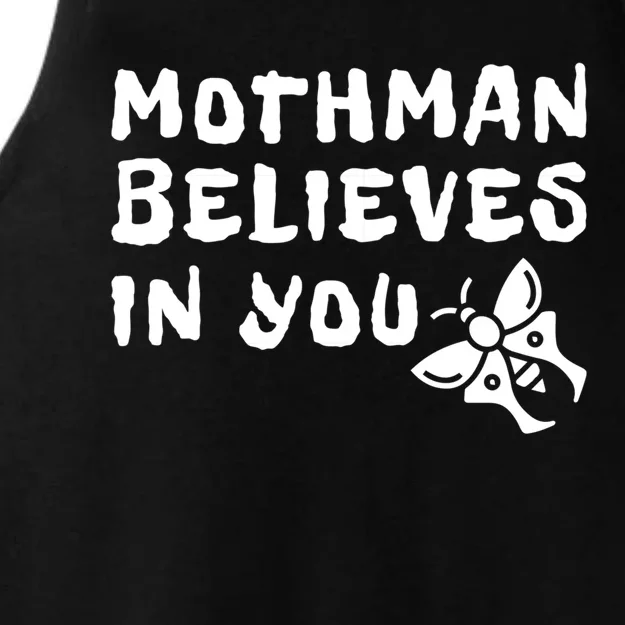 Moth Believes In You Paranormal Gift Ladies Tri-Blend Wicking Tank