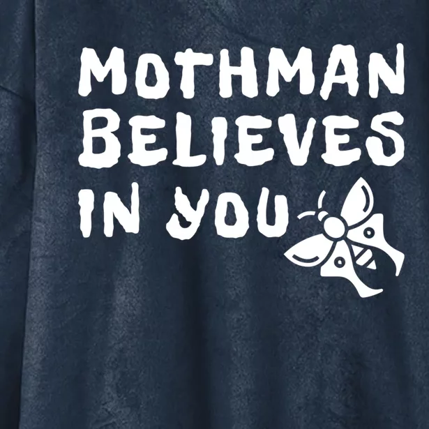 Moth Believes In You Paranormal Gift Hooded Wearable Blanket