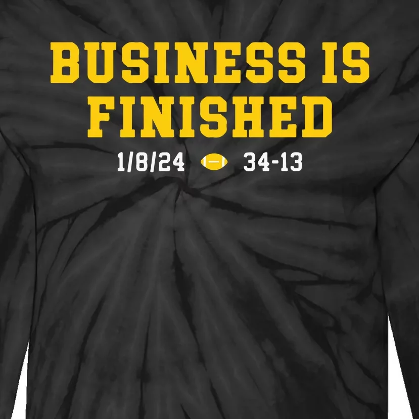 Michigan Business Is Finished Tie-Dye Long Sleeve Shirt