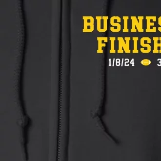 Michigan Business Is Finished Full Zip Hoodie