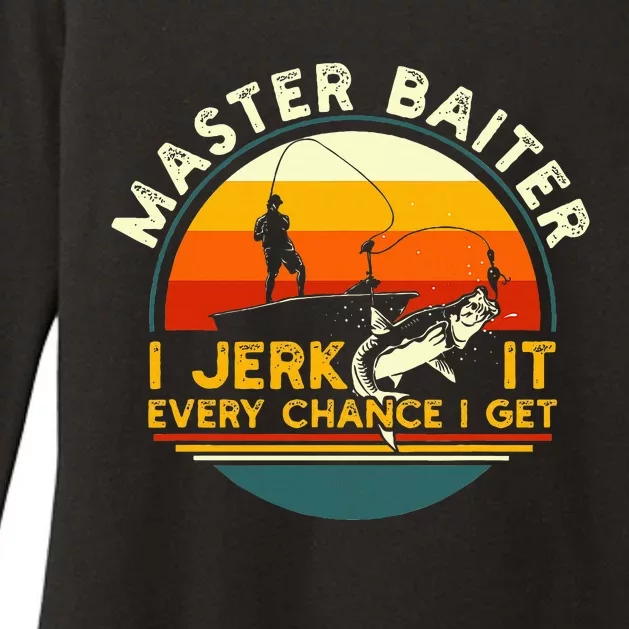 Master Baiter I’M Always Jerking My Rod For A Fishing Lovers Womens CVC Long Sleeve Shirt